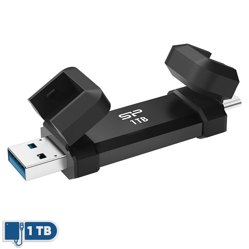 اس اس دی اکسترنال سیلیکون پاور مدل DS72 ظرفیت 1 ترابایت رابط USB 3.2 Gen2