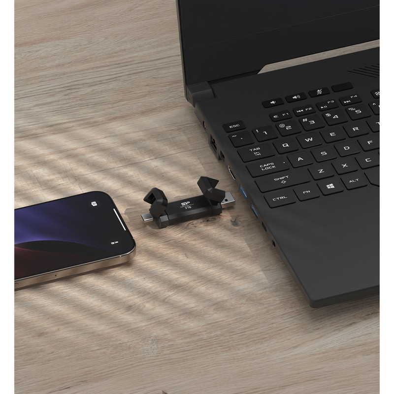 اس اس دی اکسترنال سیلیکون پاور مدل DS72 ظرفیت 1 ترابایت رابط USB 3.2 Gen2