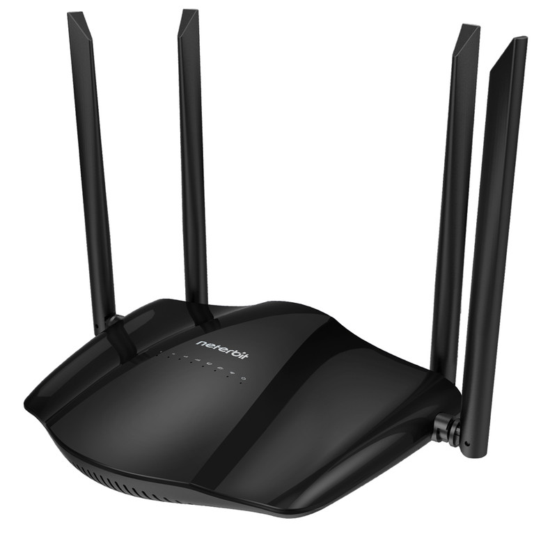 مودم روتر رومیزی 4G LTE نتربیت مدل NW-421F، با سرعت دانلود تا 150 مگابیت بر ثانیه، پشتیبانی از 10 کاربر و 2 آنتن Wi-Fi و 2 آنتن 4G، دارای شیار سیم‌کارت، درگاه LAN و USB Type-C