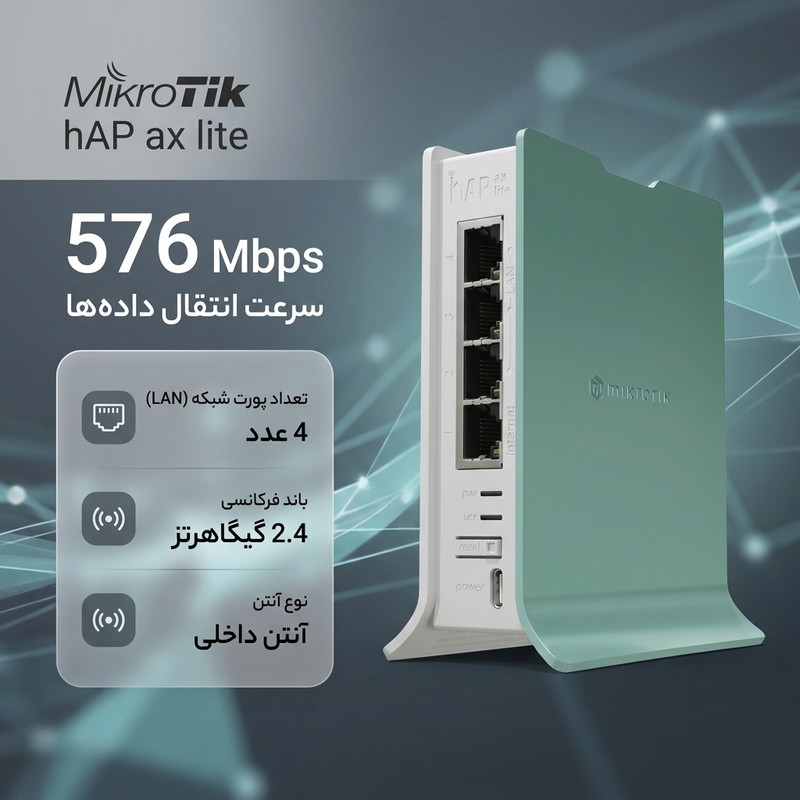 اکسس پوینت میکروتیک مدل hAP ax lite